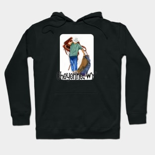 Rodeo In Cheyenne, Wyoming Hoodie